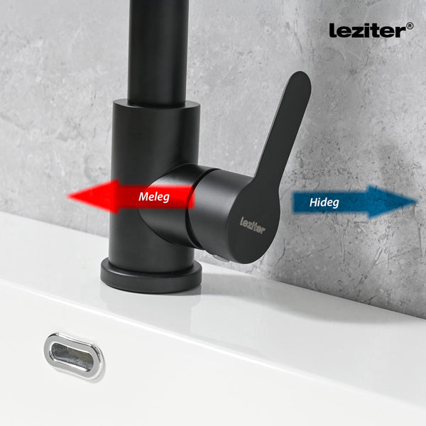 Leziter Valen robinet chiuvetă negru