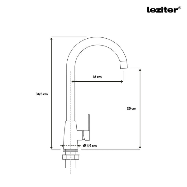 Leziter Evos robinet chiuvetă crom