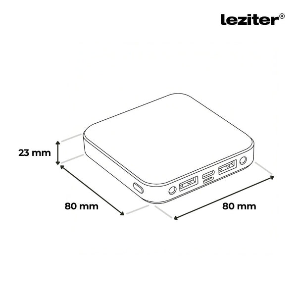 Leziter Powerbank 10000 mAH 2A 10W roșu